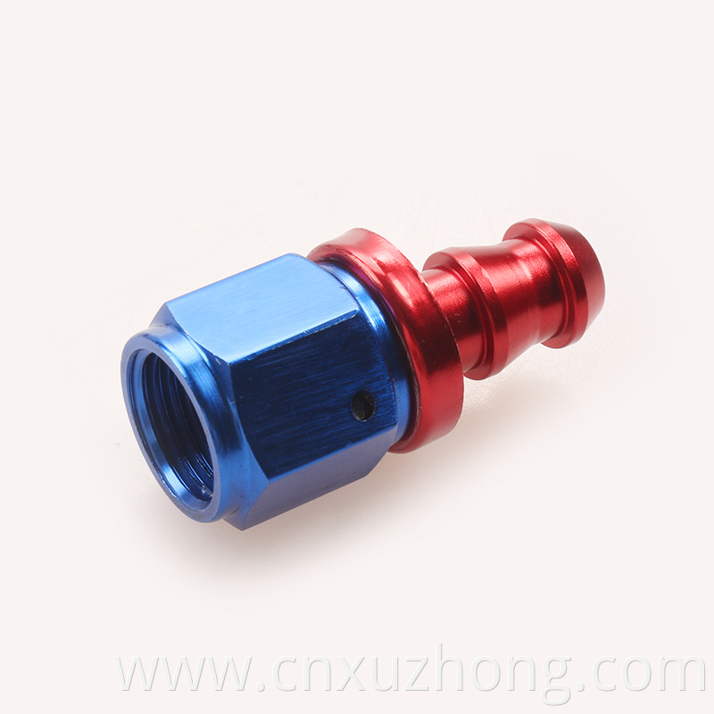 Degree Aluminum Alloy Oil Cooler Swivel Oil Fuel Gas Line Hose Pipe Adapter End AN FiAN6-90A Inverted tubing connector AN6 0-180